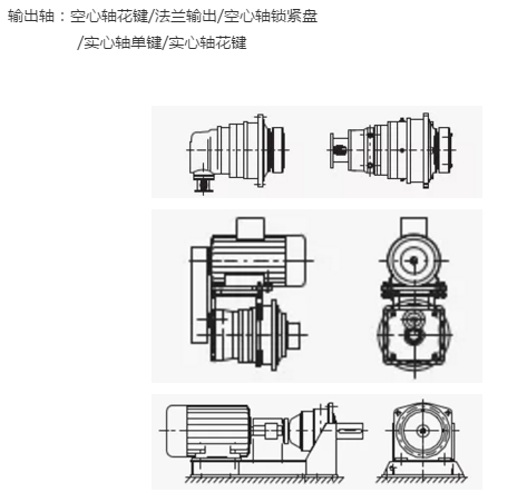 p系列行星減速機(jī)形式
